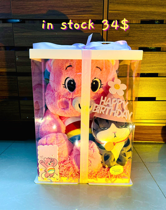 BB | Pink care bear mix cat set