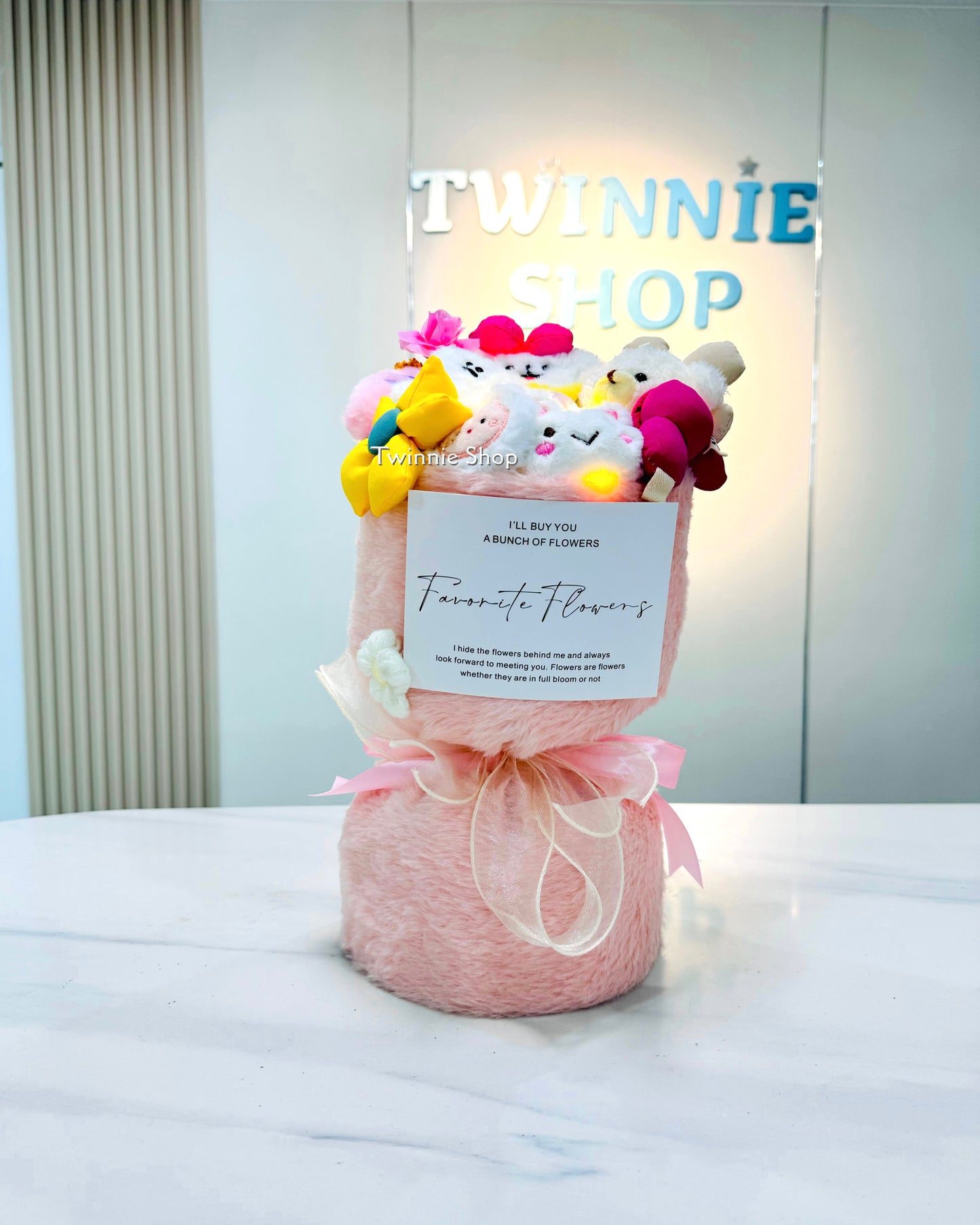 FW | Pink puppy flower bunch