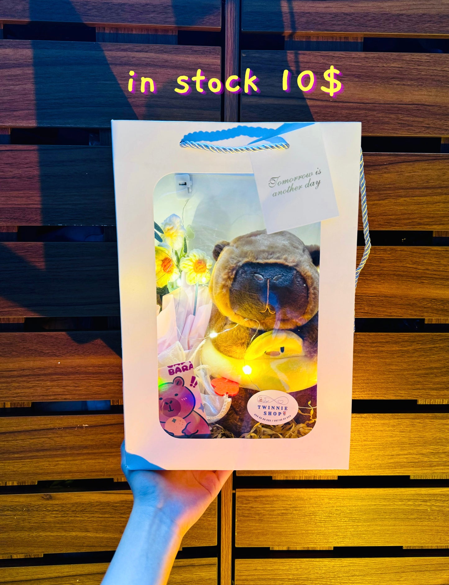 SRBFW | Capybara flower gift bag