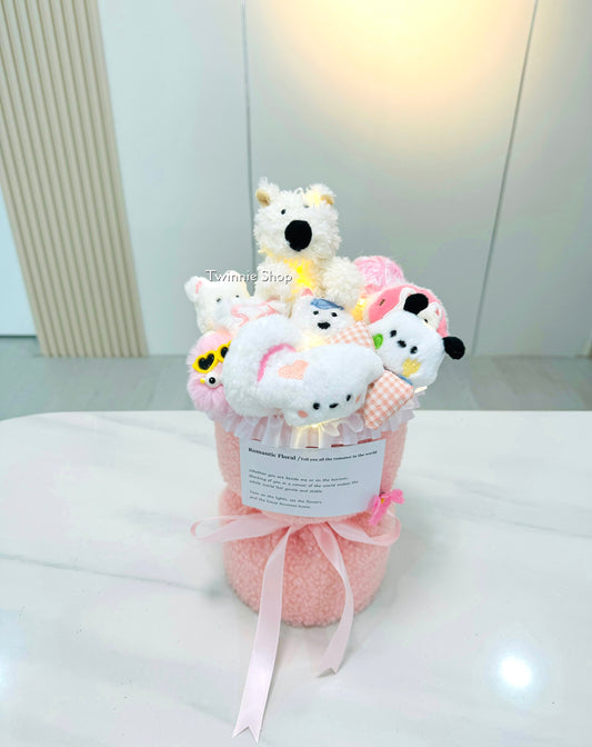 FW | Pink puppy flower bunch