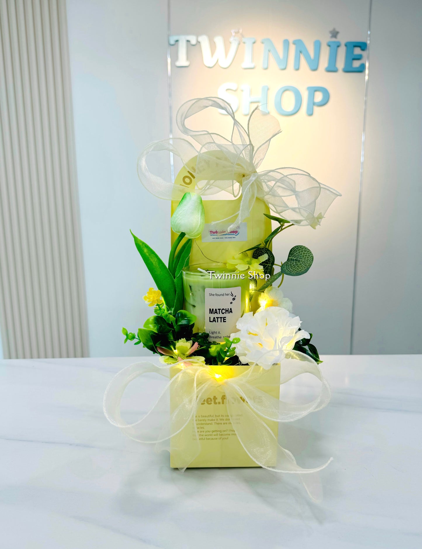 CD | Latte candle flower set