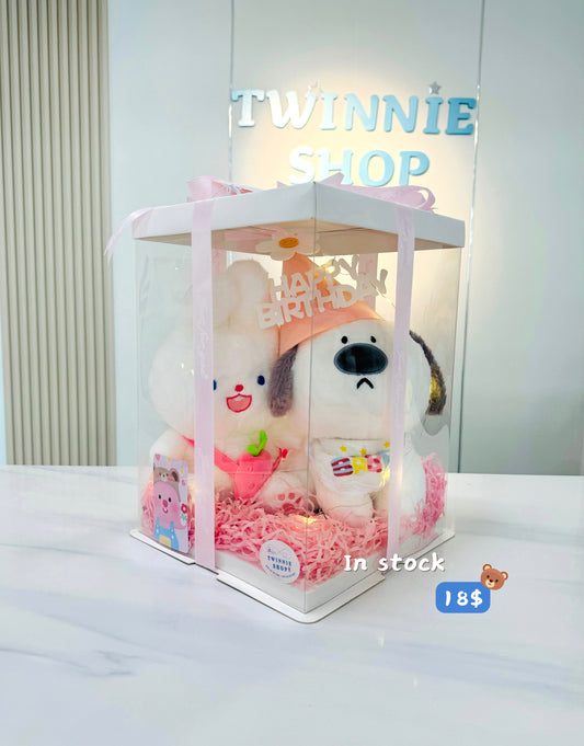 CPBBD | White pink birthday set