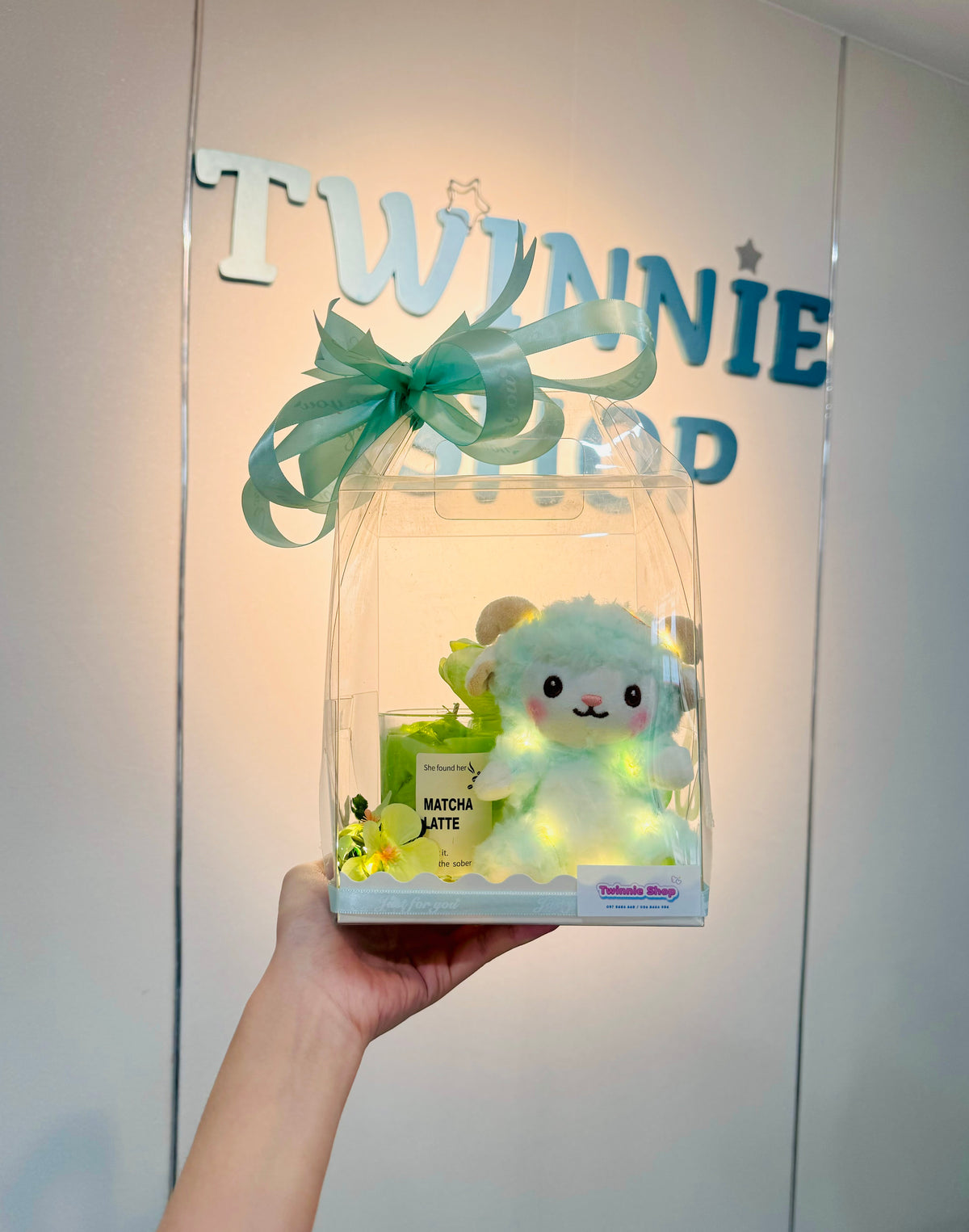 CD | Green sheep candle set