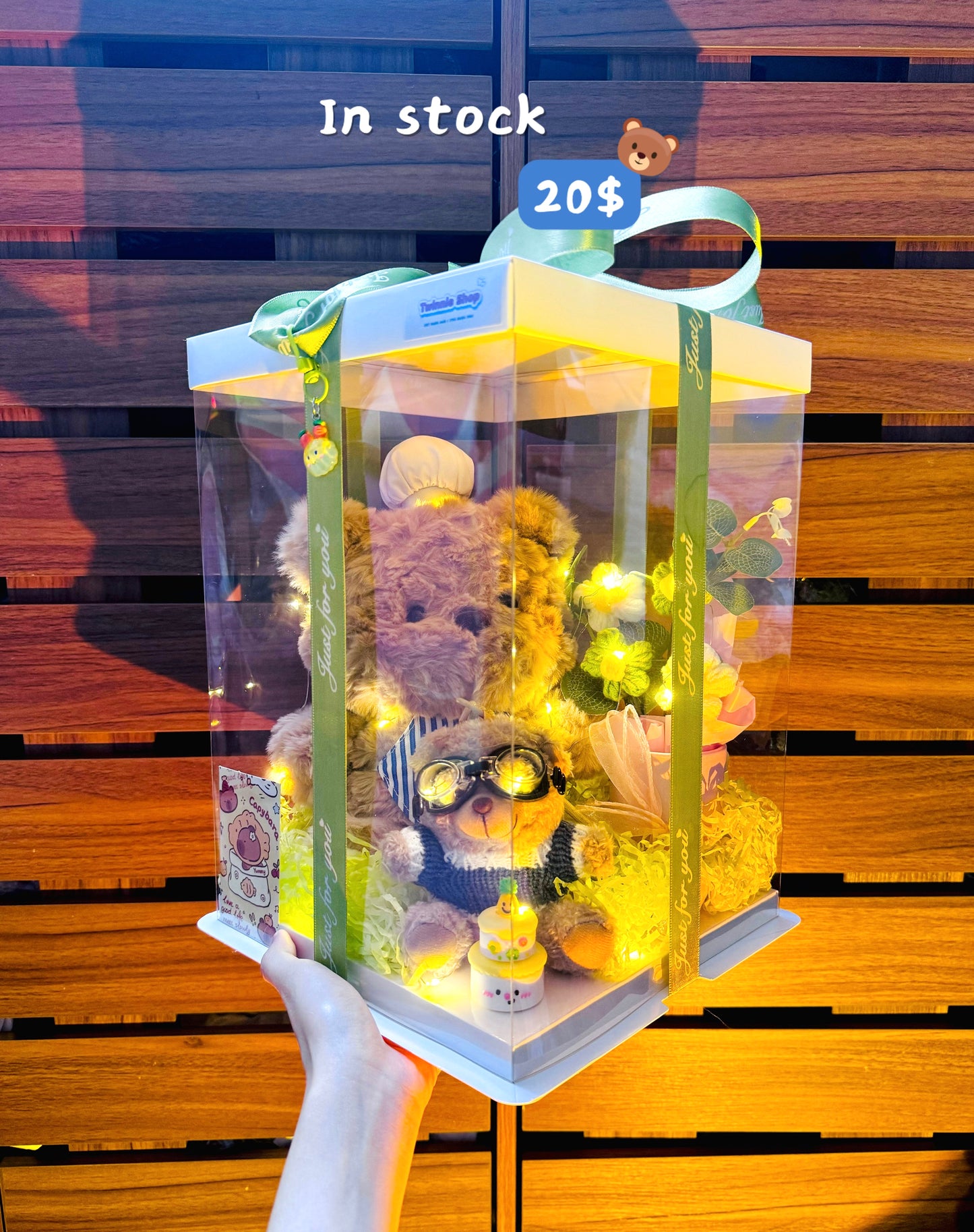 SRBM | Brown teddy bear set