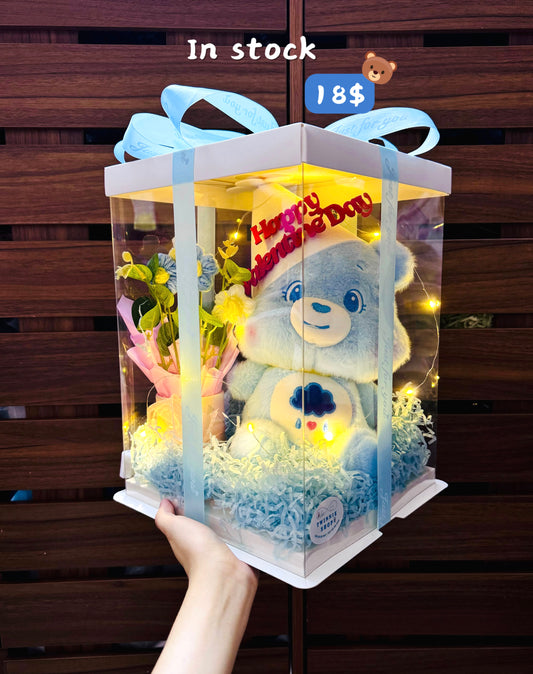 VLT | Blue care bear valentine set