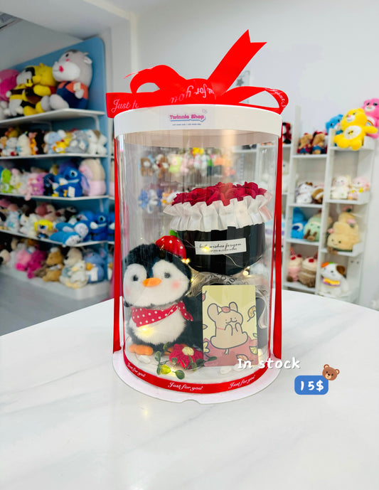 KCB | Penguin rose bunch set