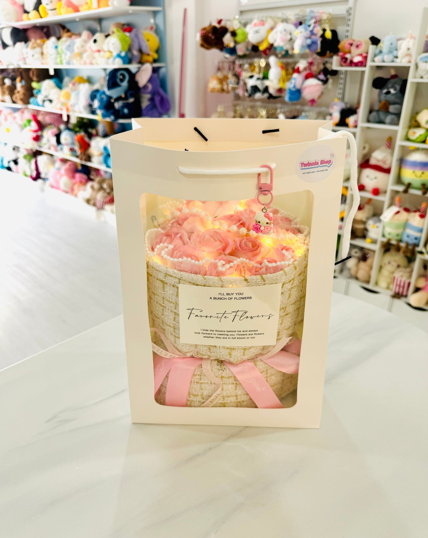 FW | Pink rose bunch gift set