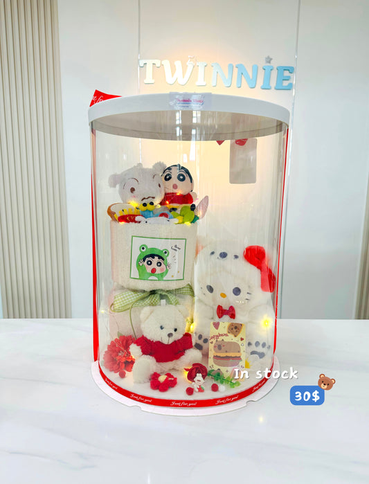 FWB | Red White flower gift set