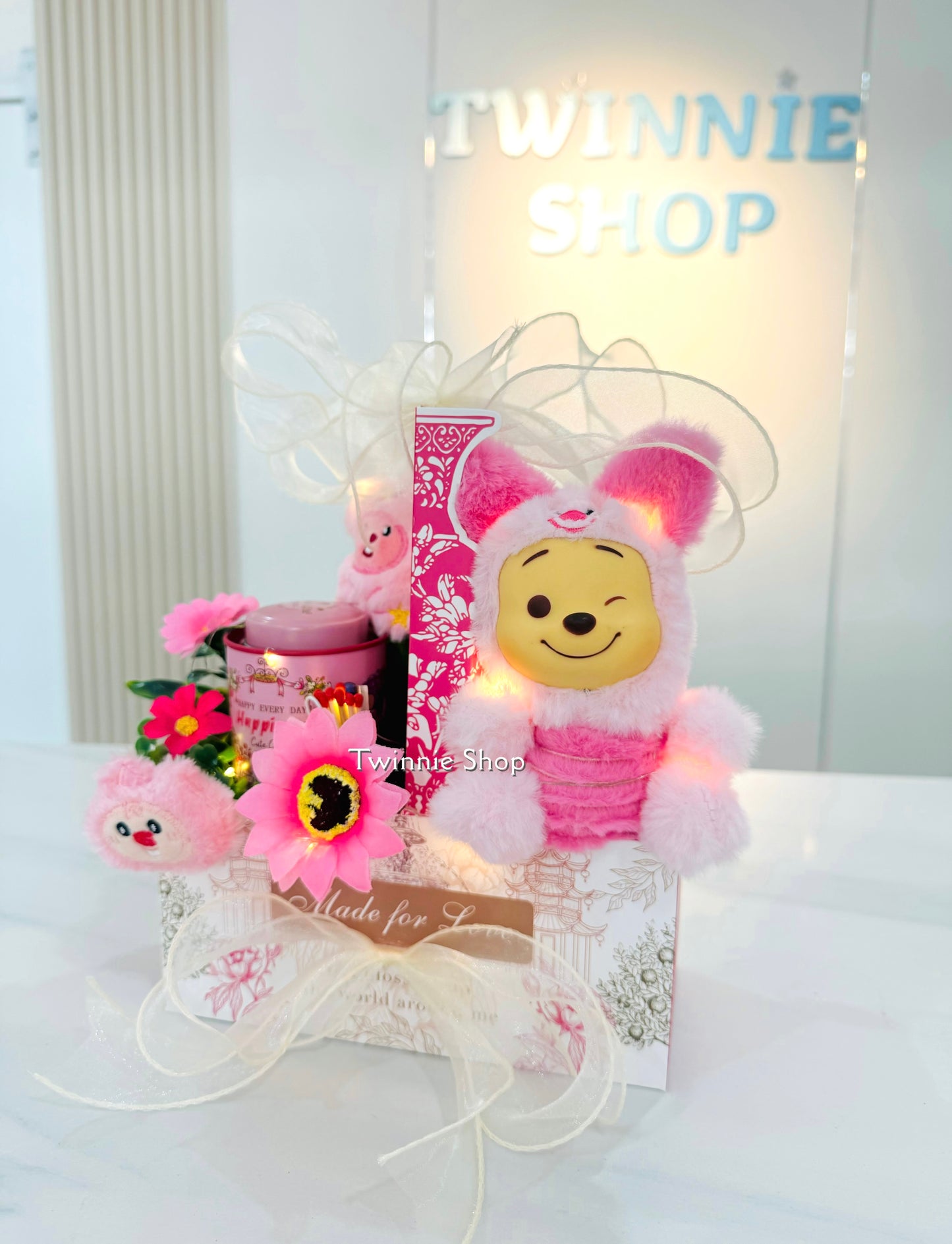 CD | Pink candle flower set