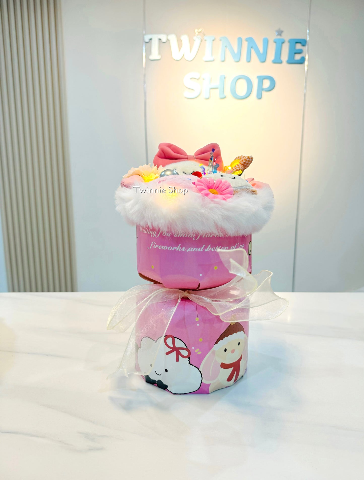 FW | Pink cloud flower bunch