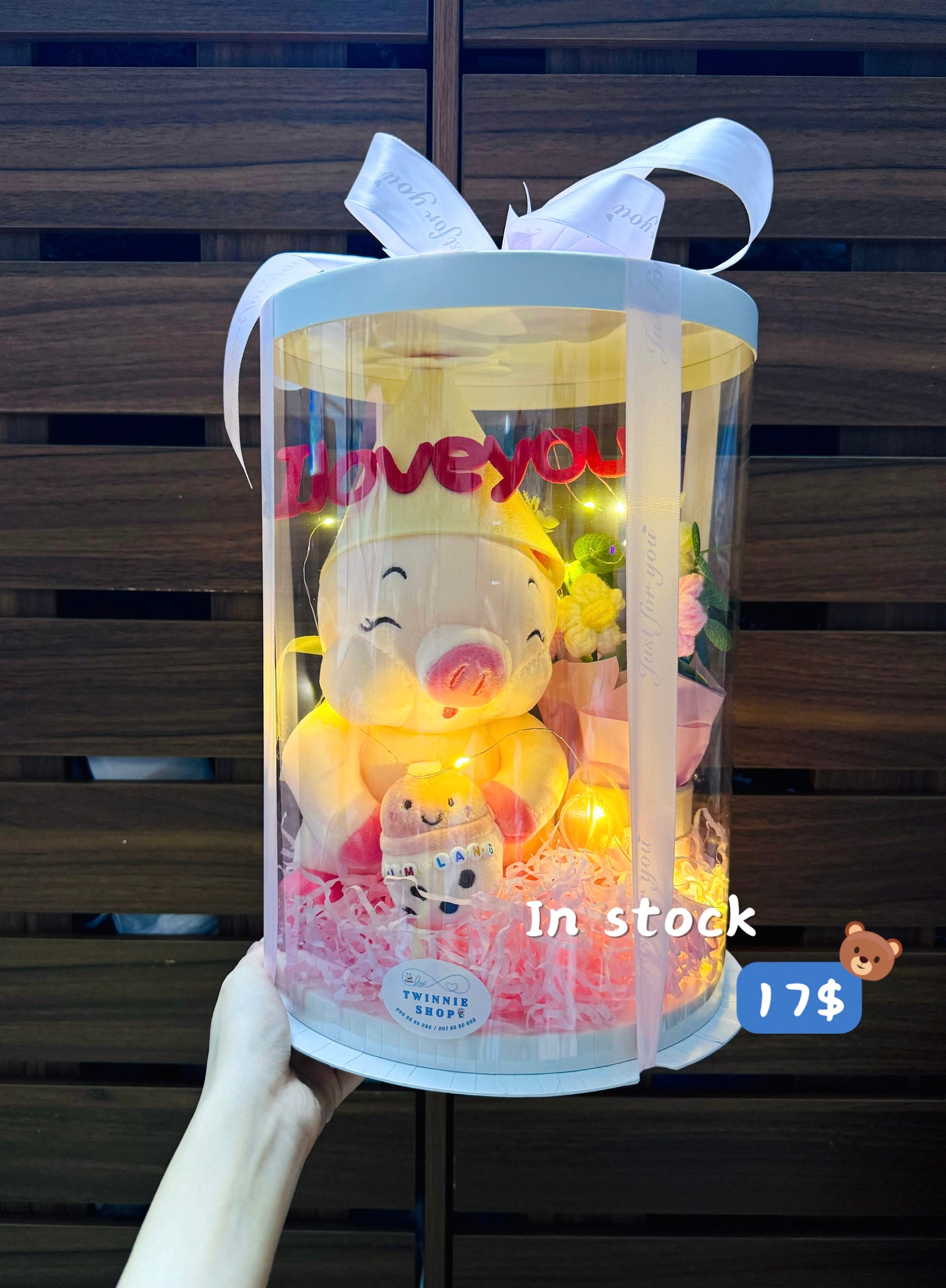 ILY | Milk tea piggy I love you set