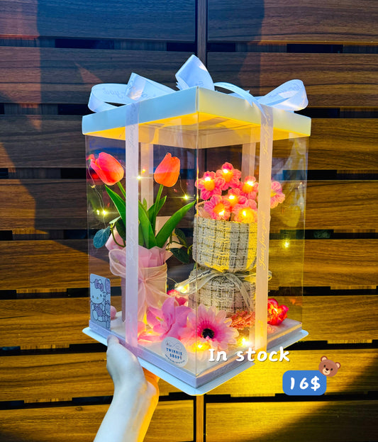 FWB | Pink flower gift set