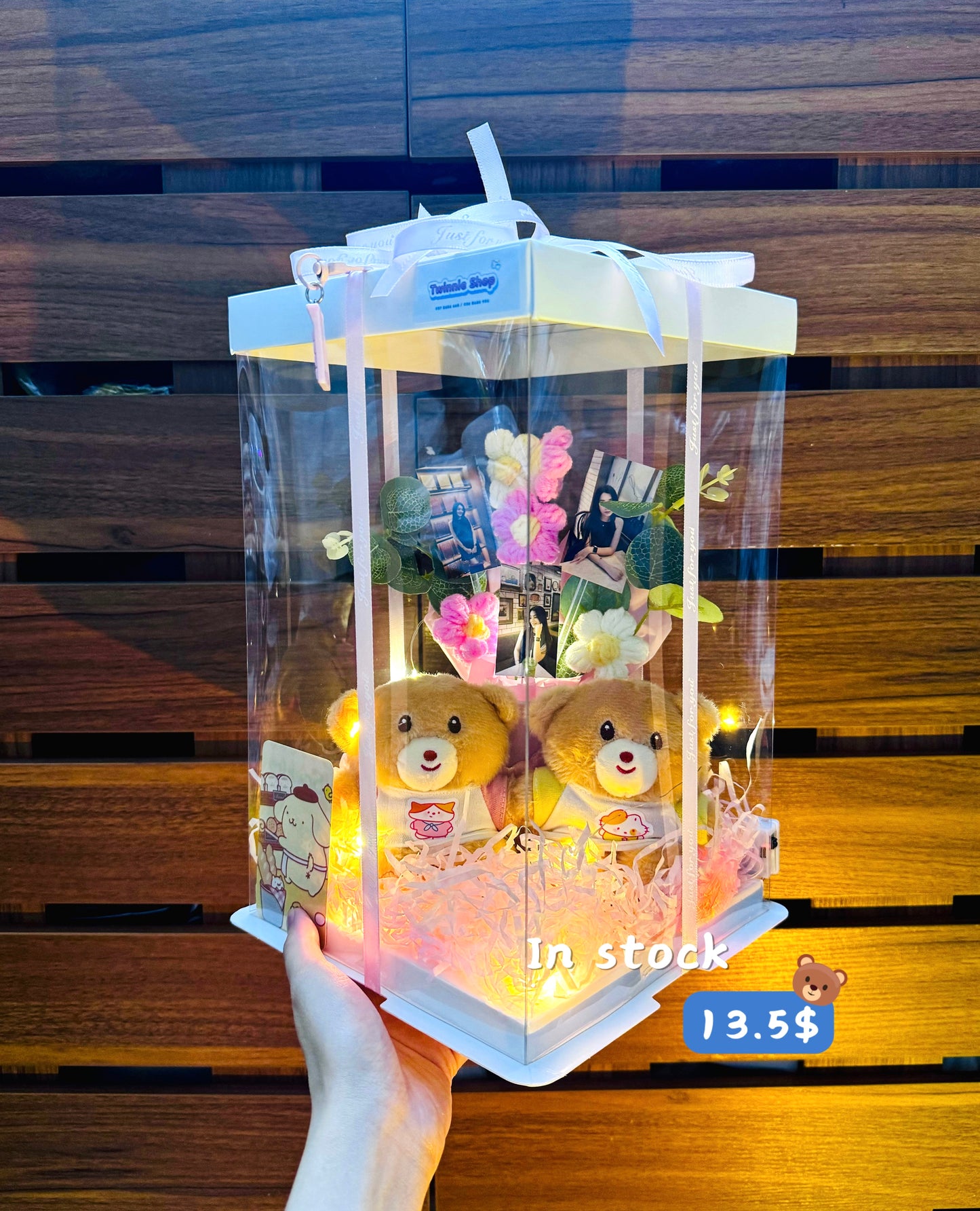 KCB | Couple bear photo flower set