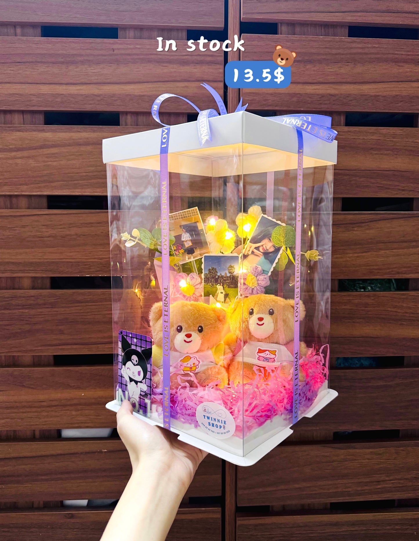 KCB | Couple bear photo flower set