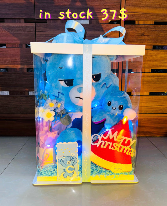 Xmas | Blue care bear octopus set