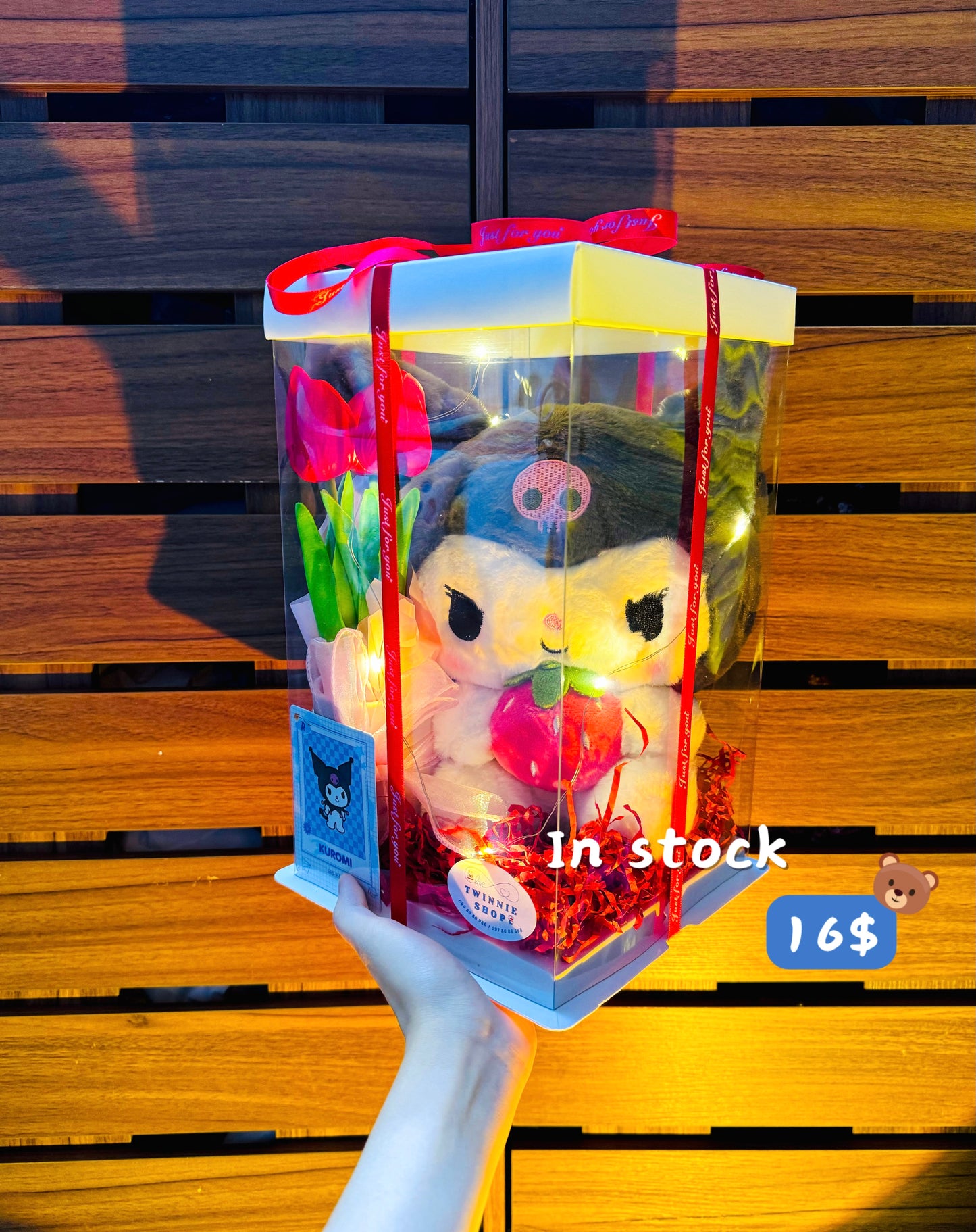 SRBFW | Strawberry Kuromi flower box