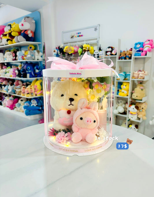 SRBM | Bear mix pig flower set