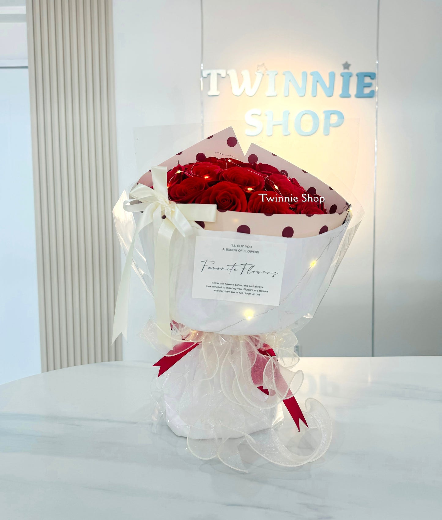 FW | Red rose flower bunch