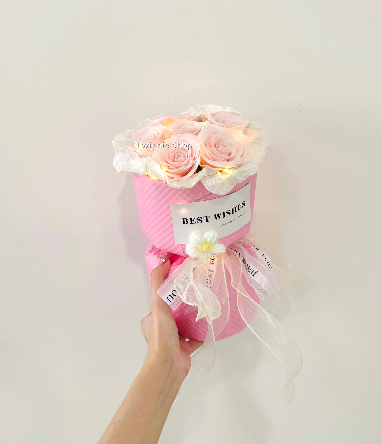 FW | Pink rose flower bunch
