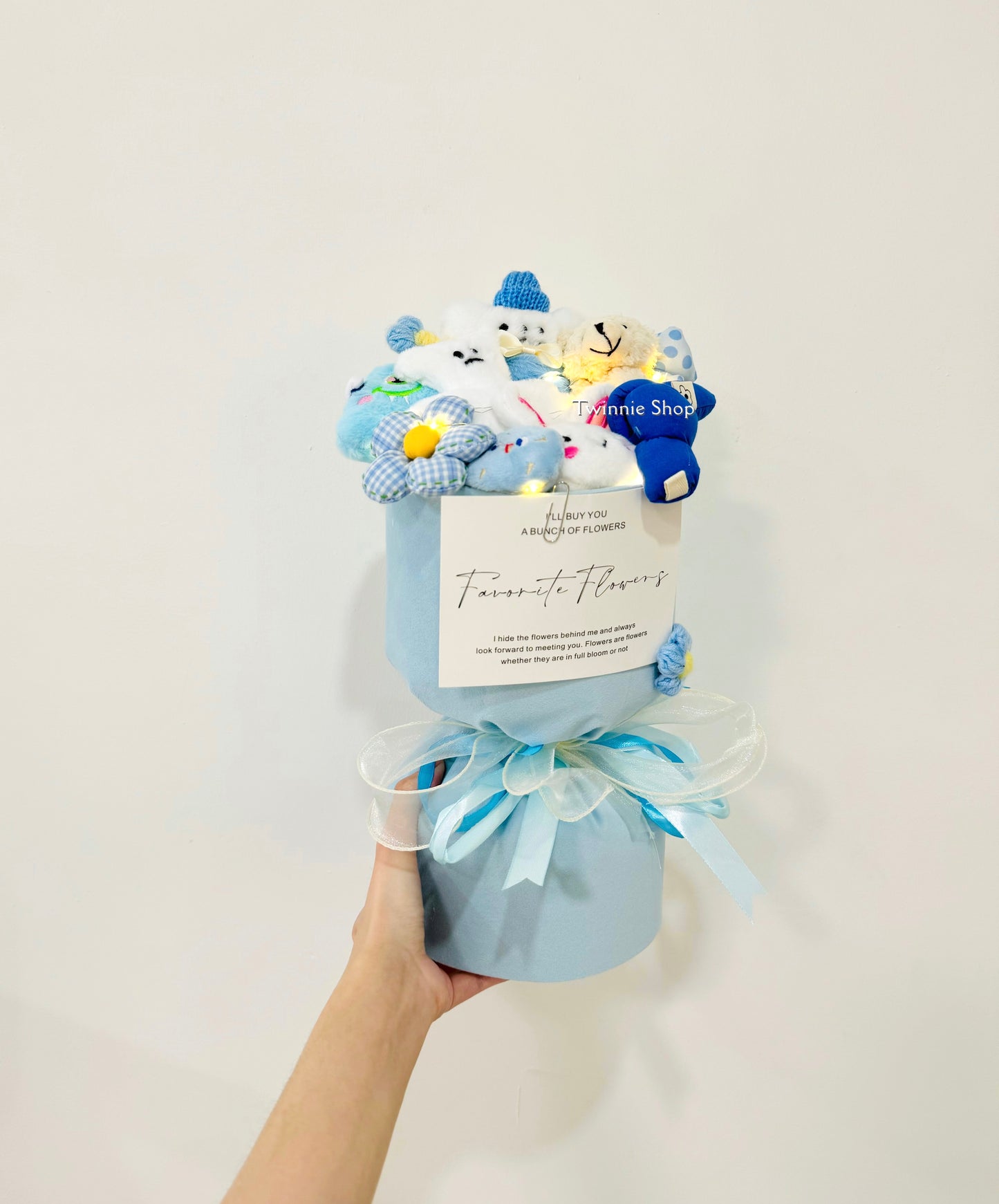 FW | Blue puppy flower bunch
