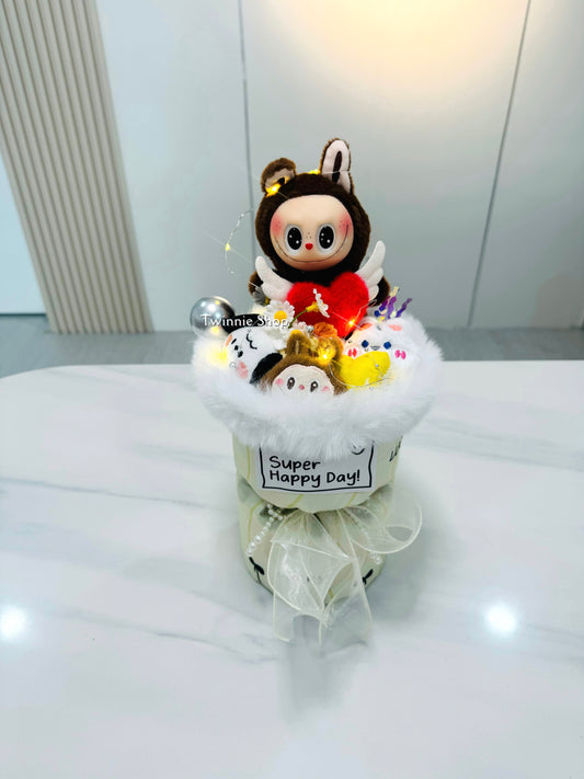 FW | Labubu brown flower bunch