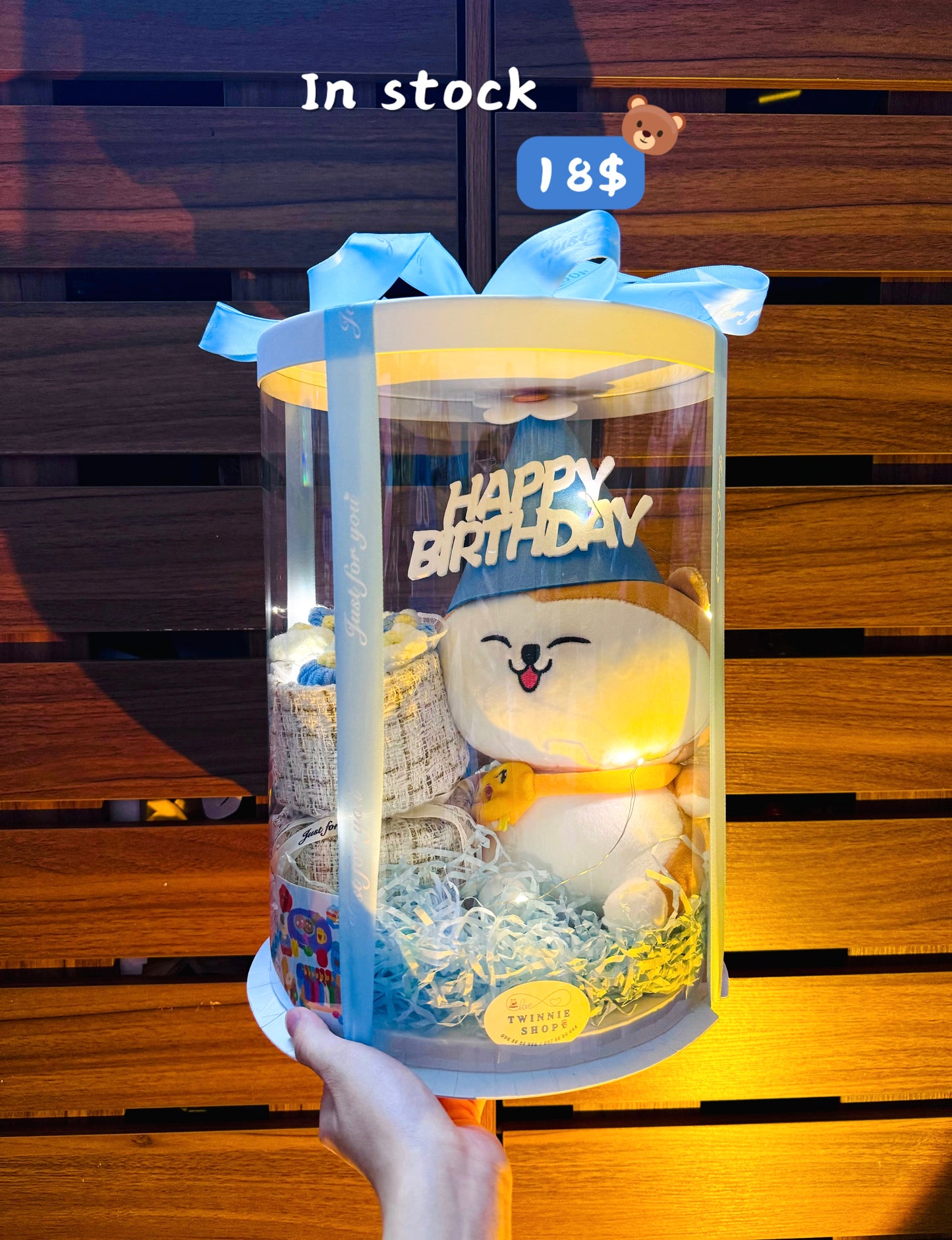 BD18 | Puppy birthday flower bunch
