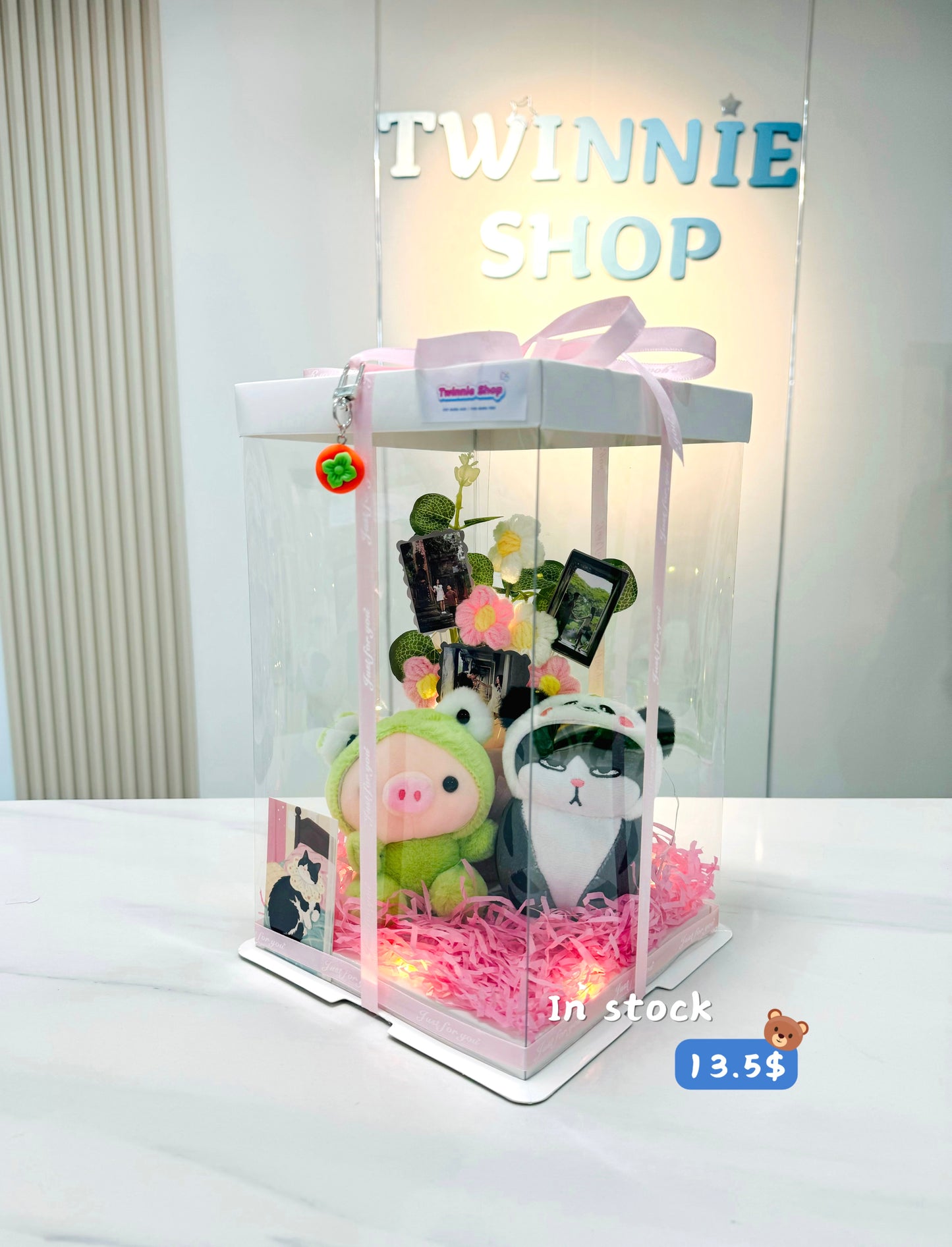KCB | Couple keychain photo flower set