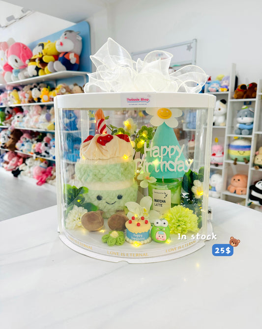 CD | Green cake candle set