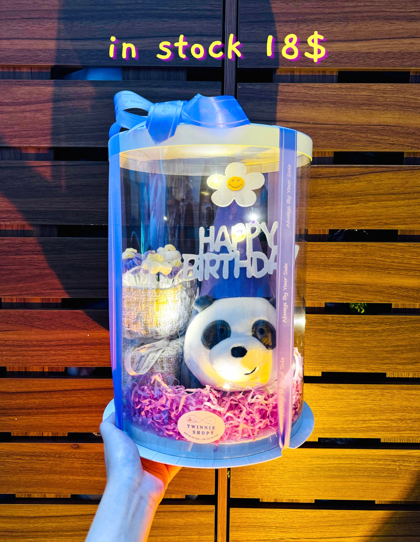 BD18 | Panda birthday flower bunch set