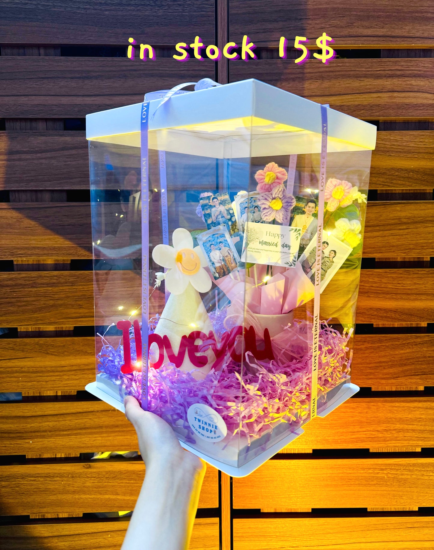 FWB | I love you flower photo gift set