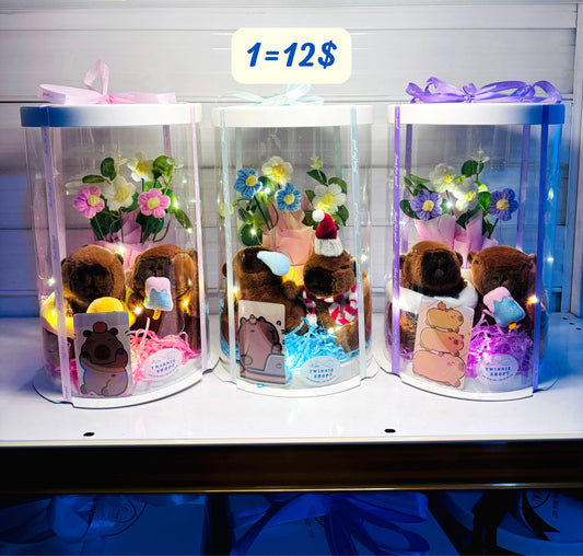 KCB | capybara keychain couple she