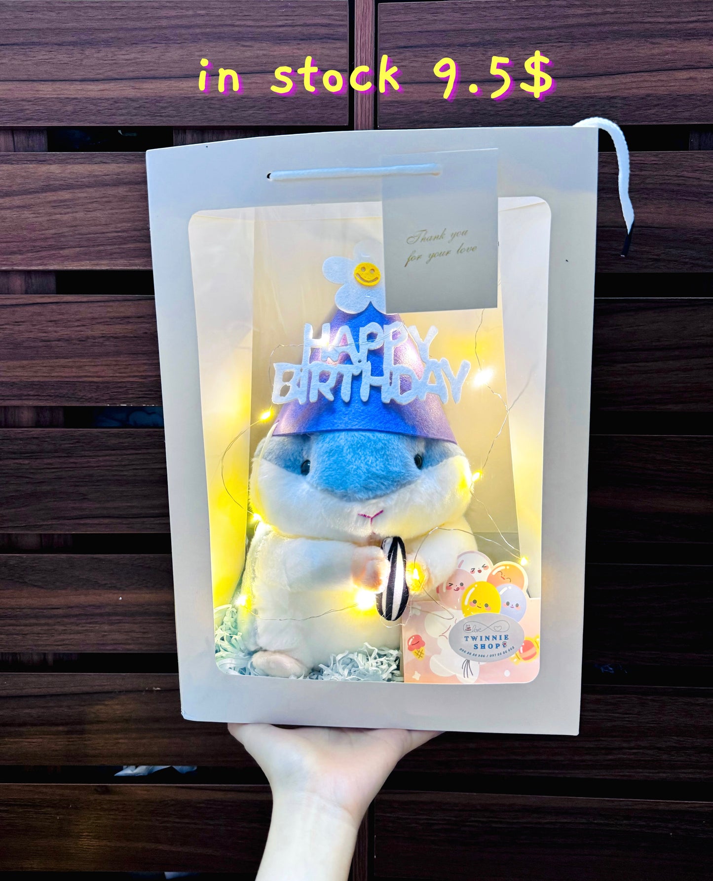 SRBBD | Hamster birthday bag with name
