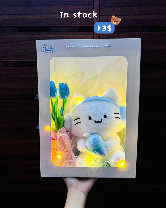 SRBFW | Music cat flower gift bag