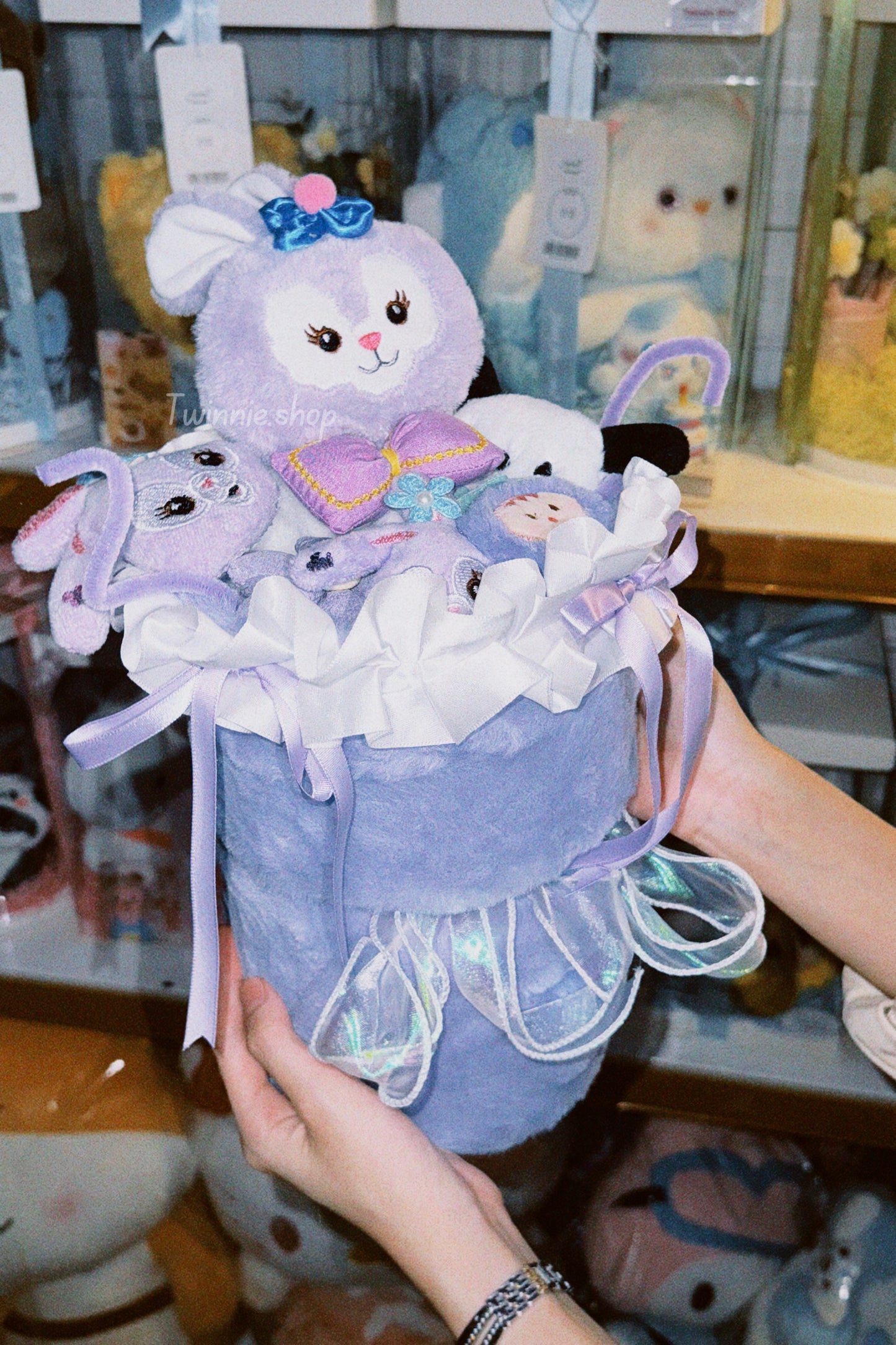 BT | Purple care bear flower set