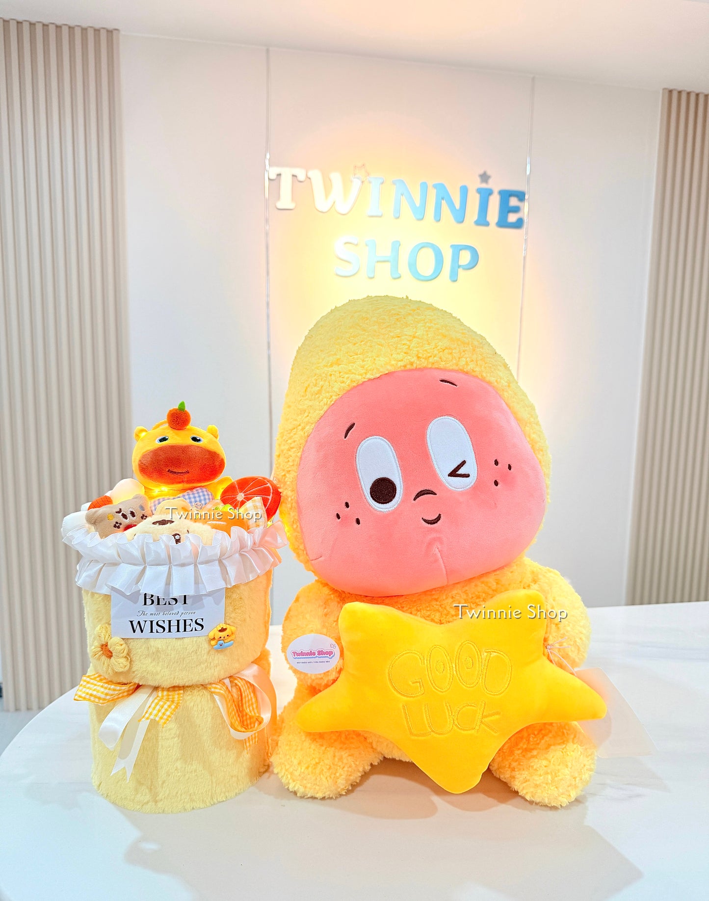 FWTD | Yellow teddy flower set