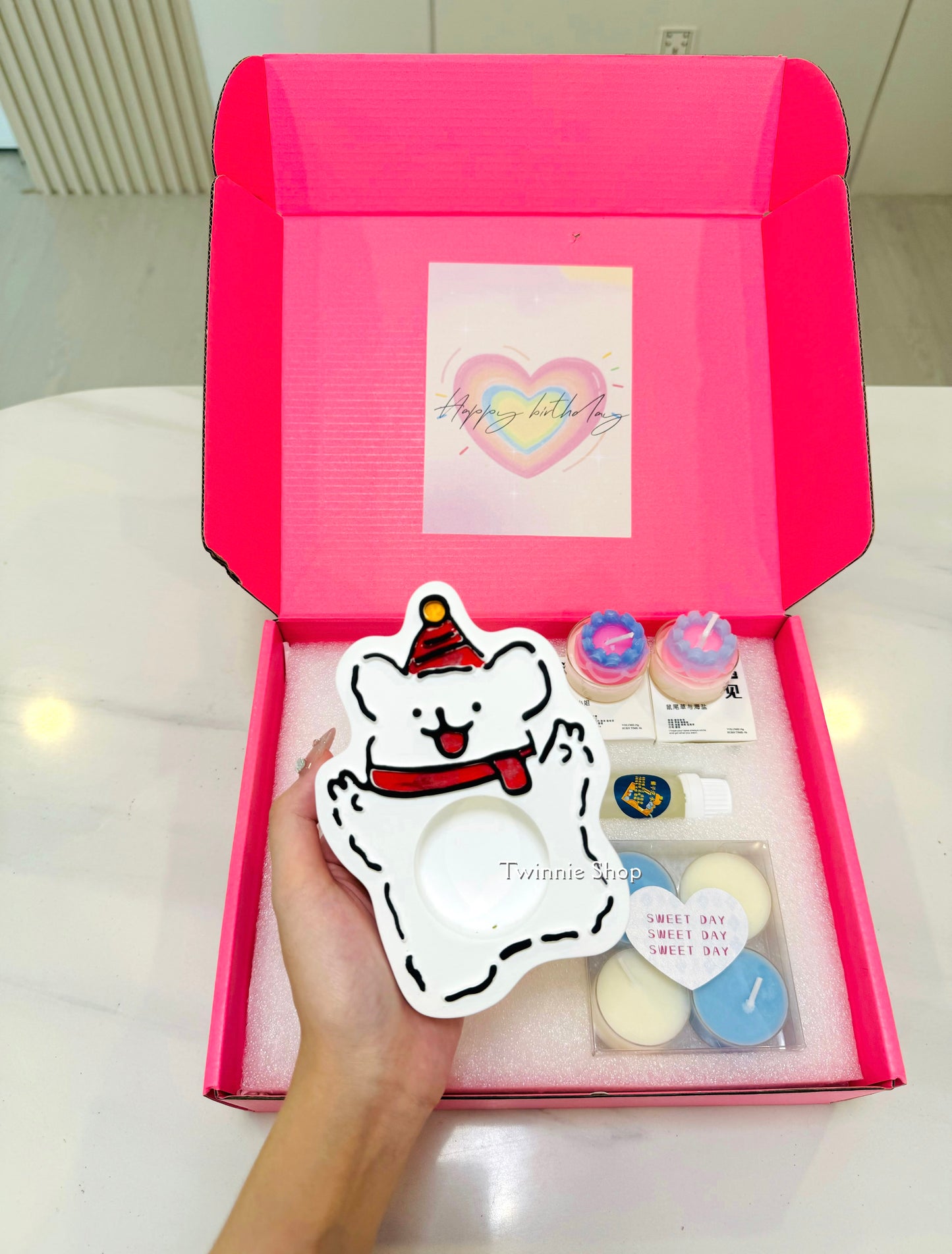 CD | Puppy candle gift set