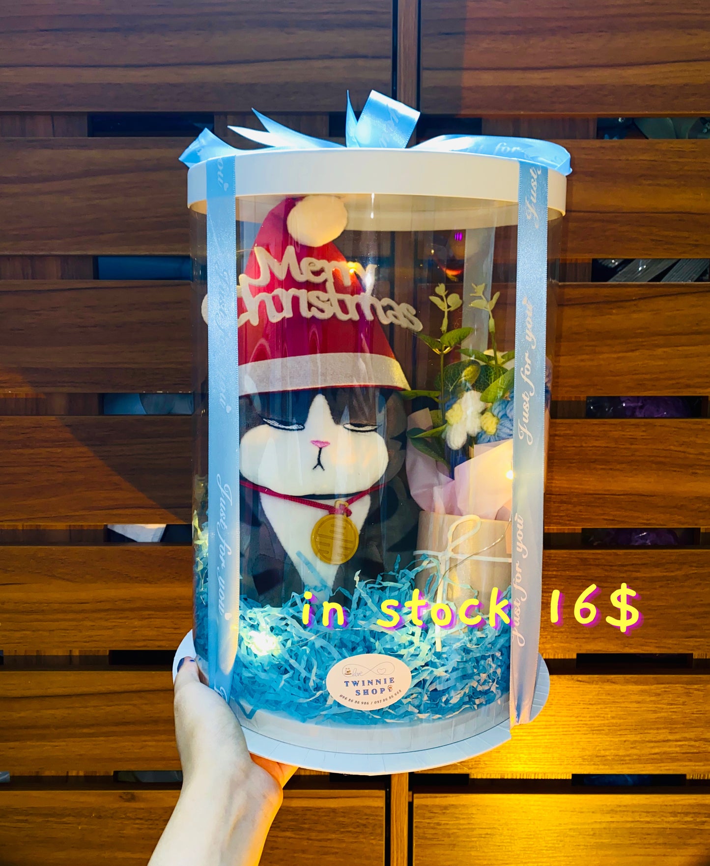 Xmas | cat flower gift set