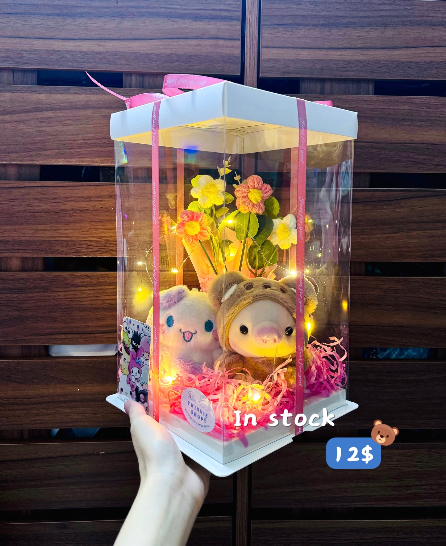 KCB | Keychain couple photo flower box