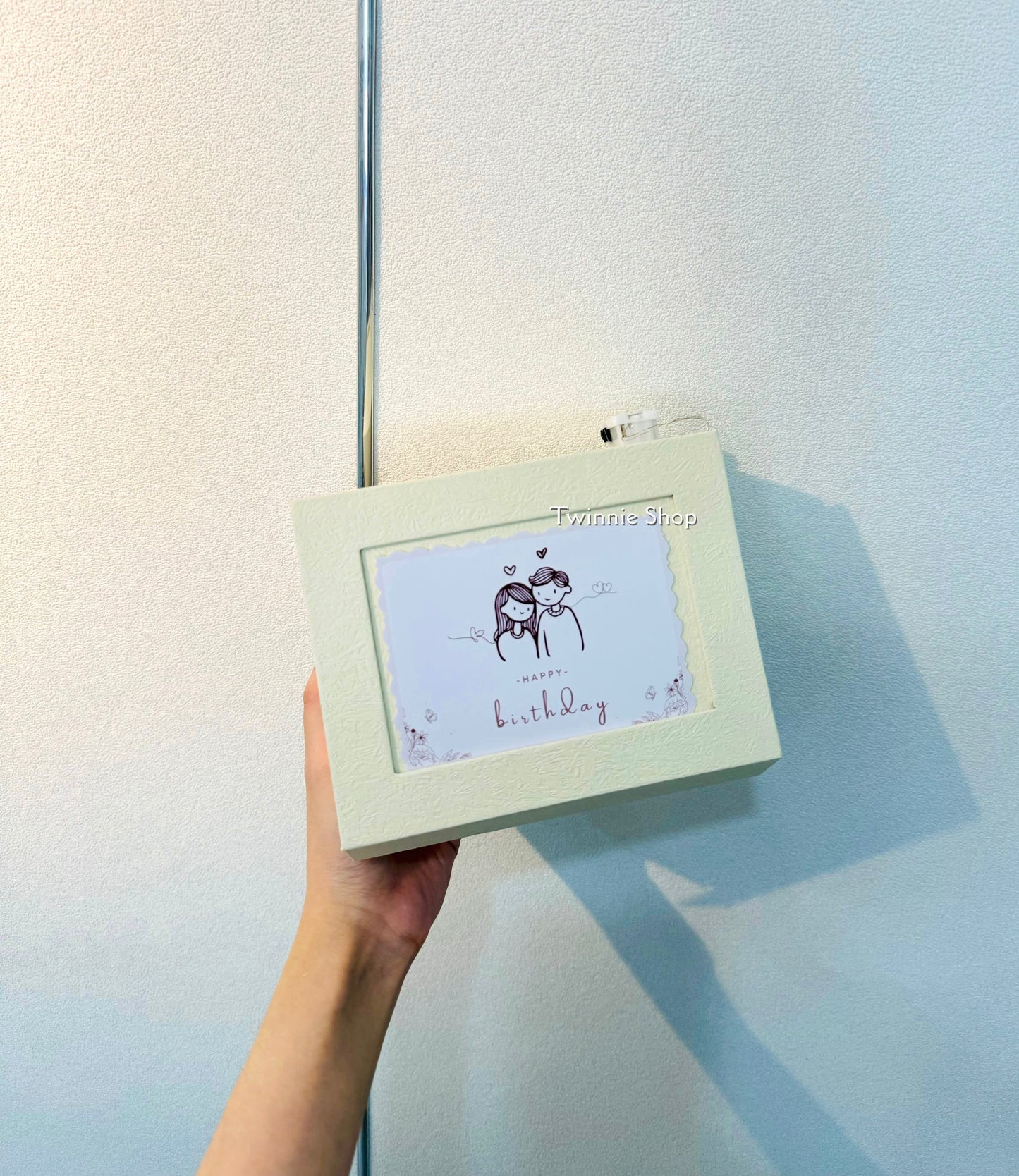 FWB | Pink rose name photo box