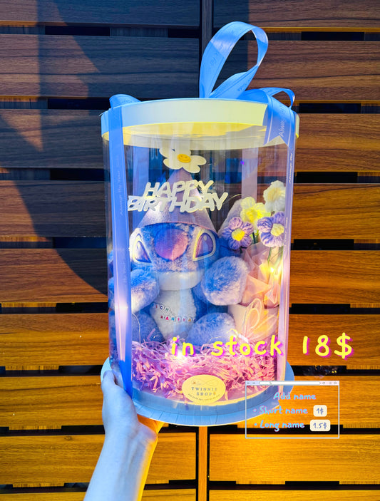 BD18 | purple stitch birthday box