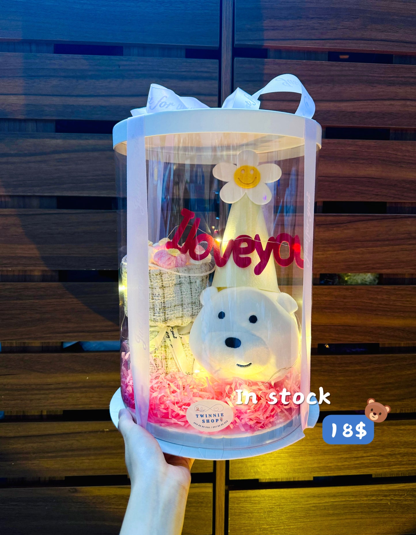 ILY | Ice bear Iloveyou flower set