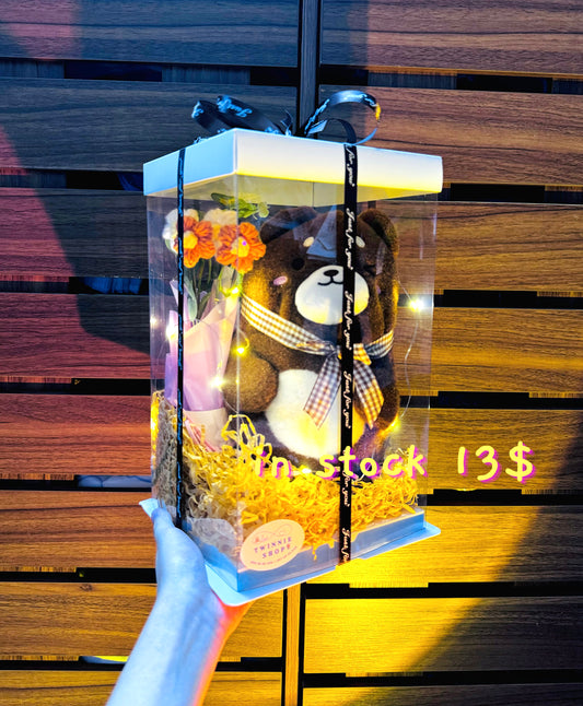 SRBFW | Brown Bear flower set