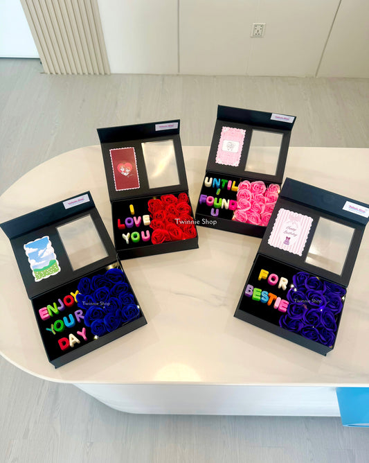 FWB | rose photo name gift box