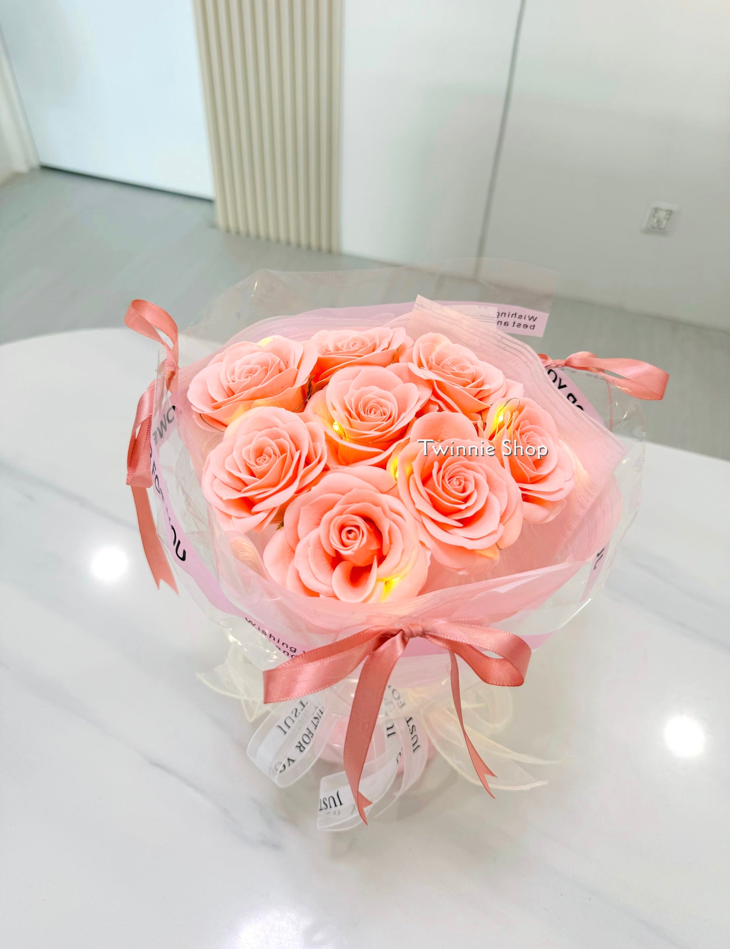 FW | Pink rose flower bunch