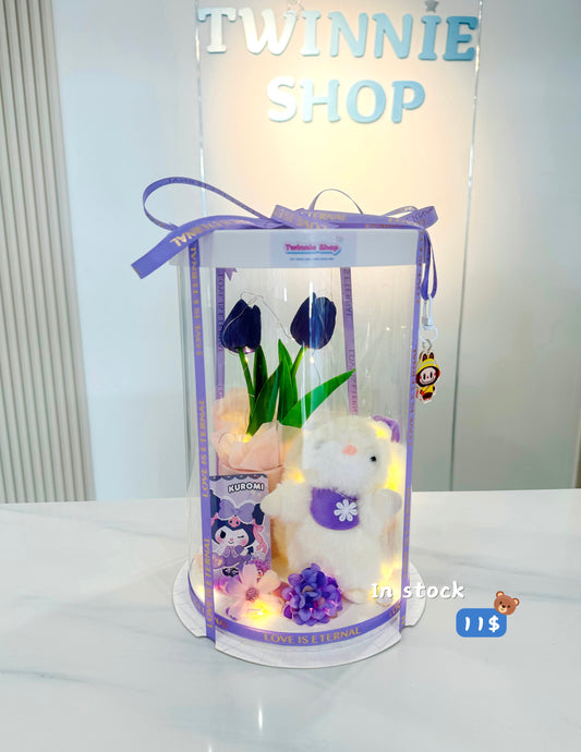 KCB | Rabbit tulip gift set