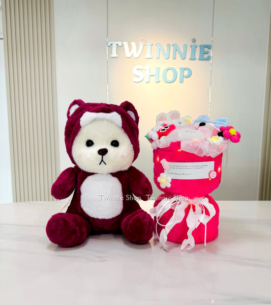 TDFW | Teddy bear flower set