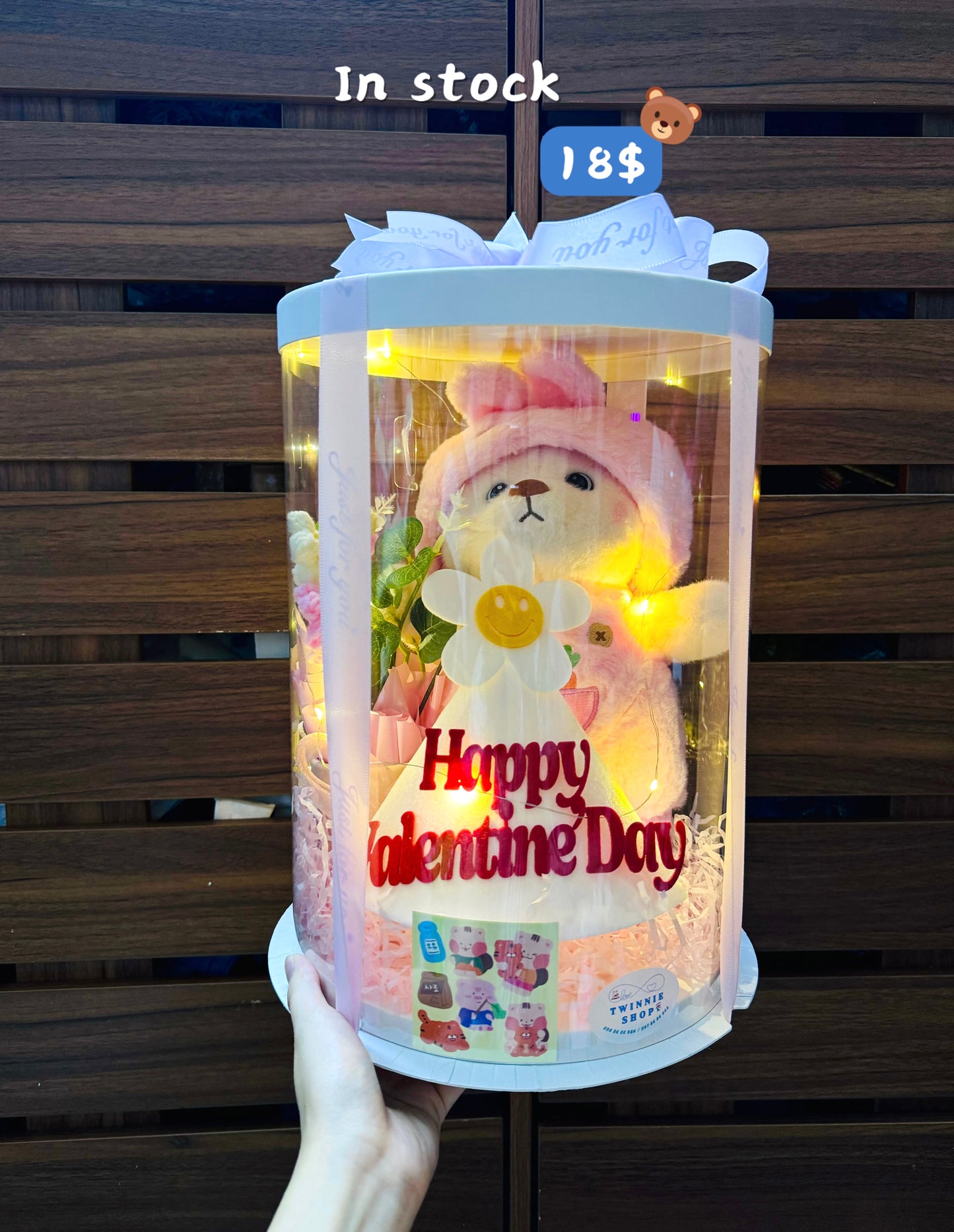 VLT | Pink clothes bear gift set