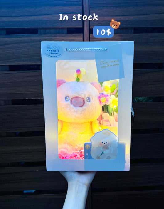 SRBFW | Piggy flower gift bag