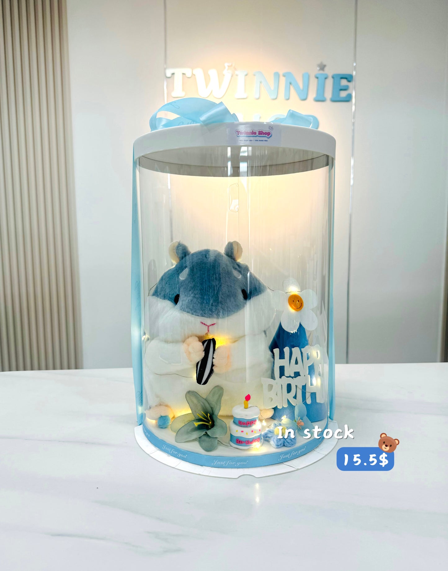 SRBBD | Blue Hamster birthday set