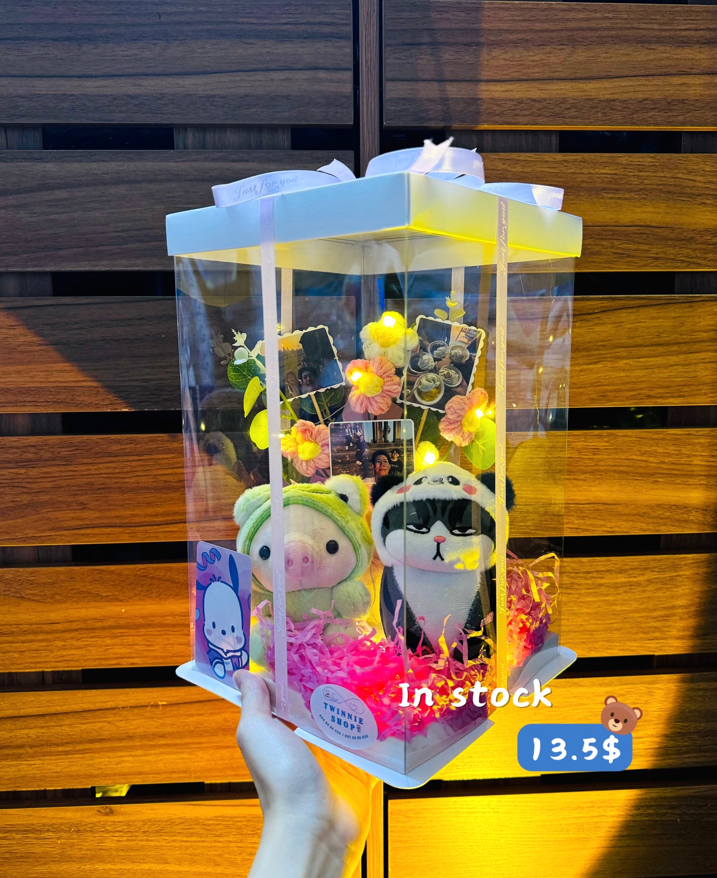 KCB | Keychain couple photo flower box